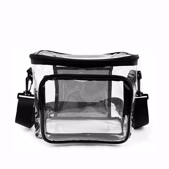 Sacs de maquillage de sac à main de beauté de sac transparent fait sur commande de PVC