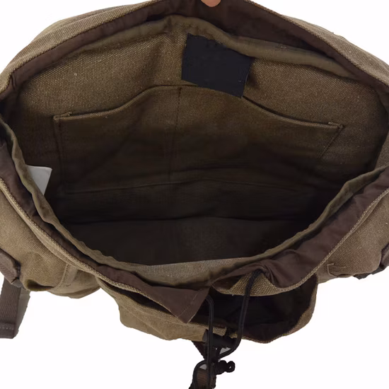 Vente en gros 3 poches avant sac à dos en toile personnalisé